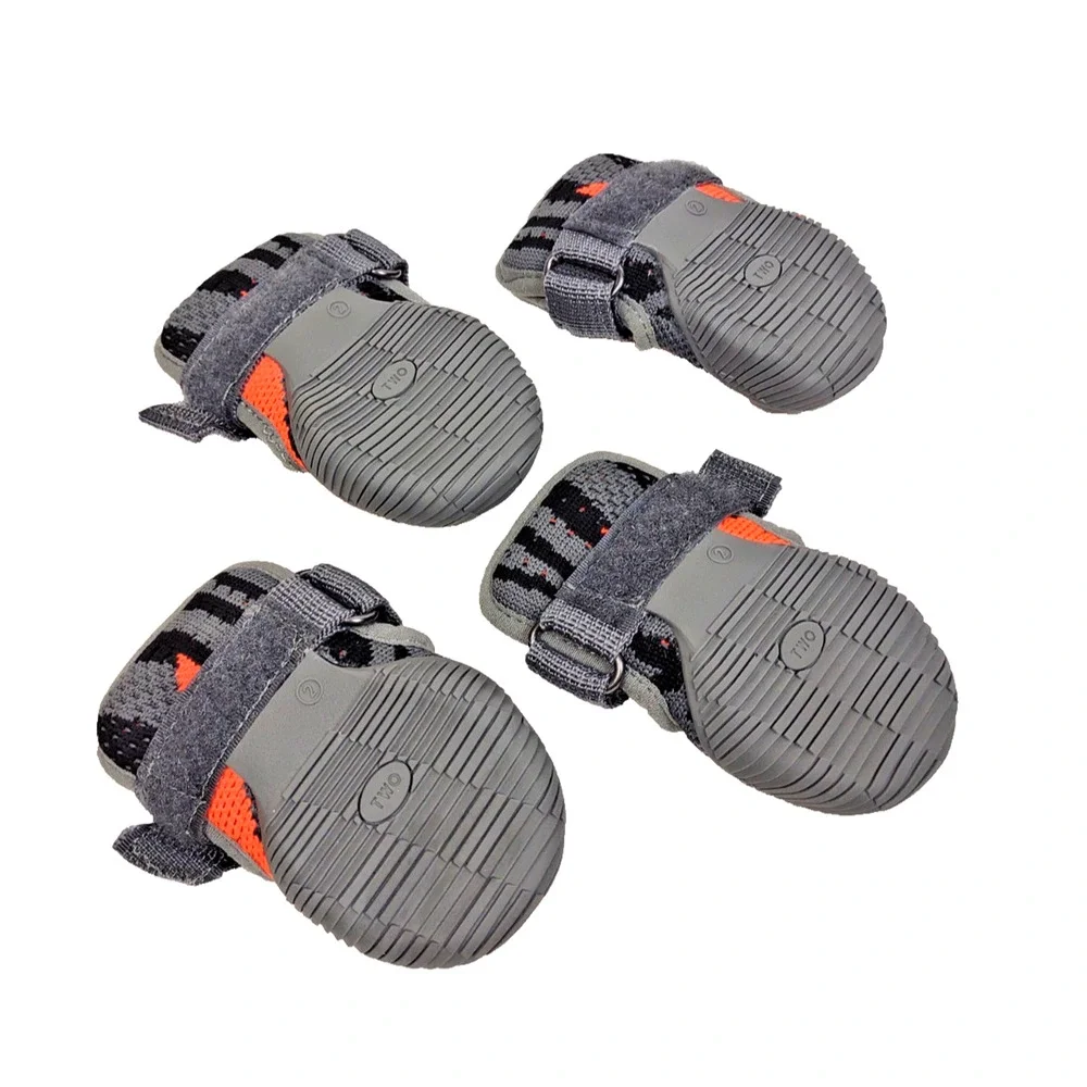 Breathable Dog Mesh Shoes w Straps Size 2 New In Package Hot Pavement Safety